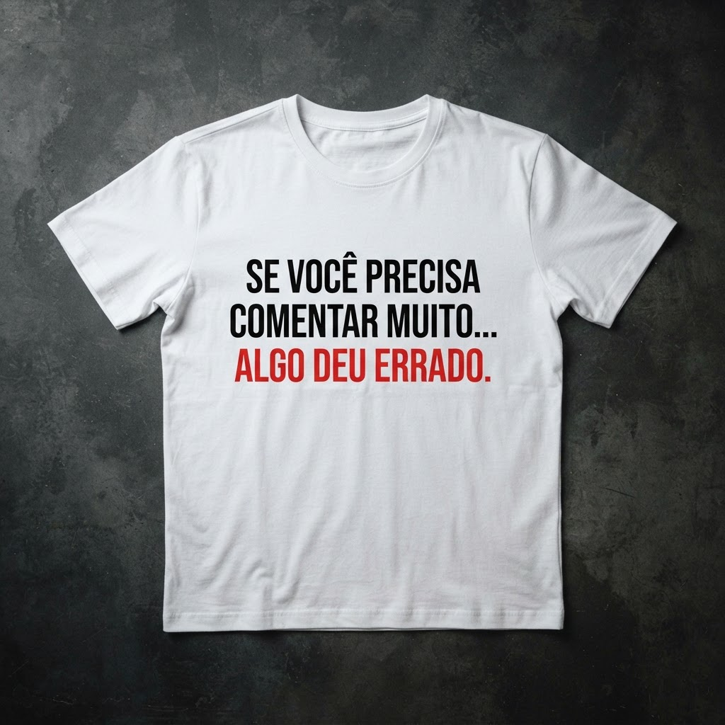 Comentar Muito Algo Deu Errado